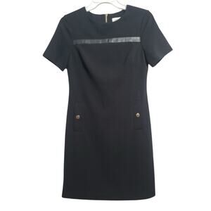 Calvin Klein Black Sheath Dress Size 2